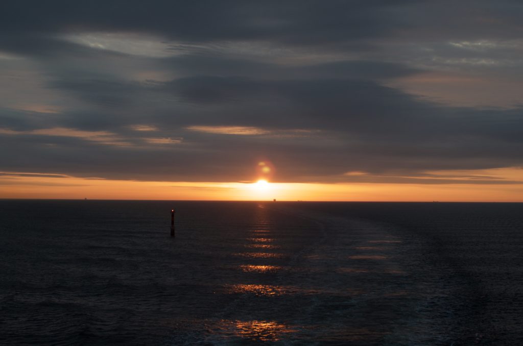 sunrise on Baltic sea