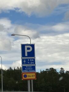 sweden parking sign