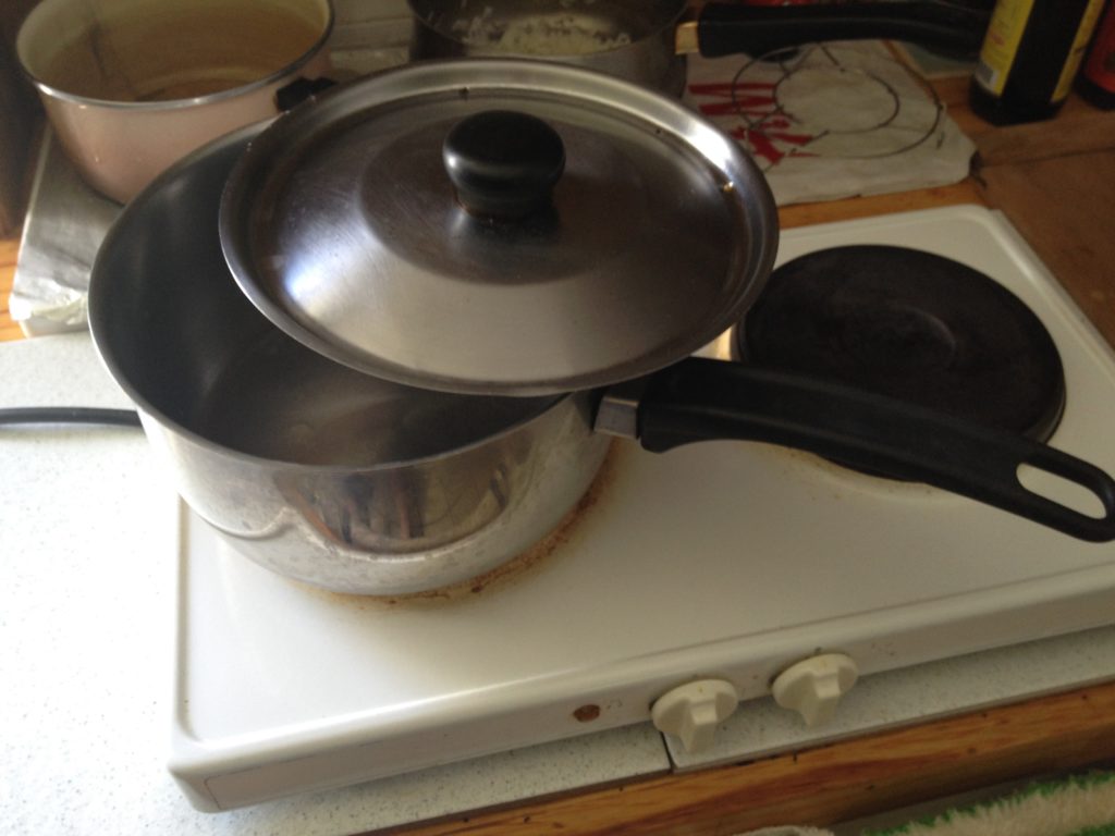 how to cook Japanese rice with a cooking pot d.x.l on the road