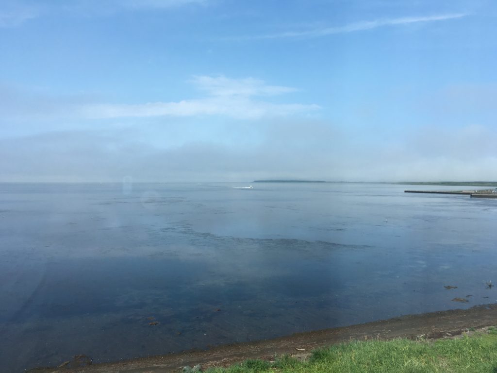 lake saroma from hotel room