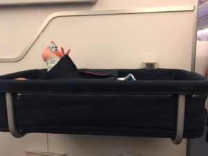 Finnair A350 baby cot