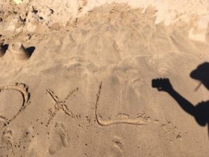 DXL on the beach