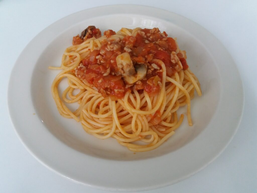 トマトソースのスパゲッティ